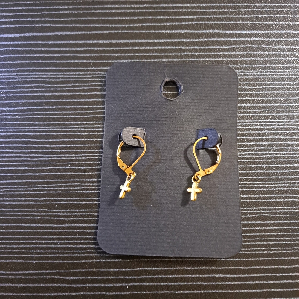 Cross earrings